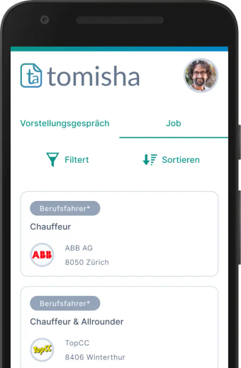 Find suitable jobs and schedule your interviews - all quickly and easily in one app!